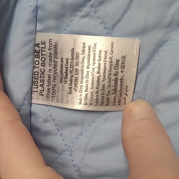 New! Cotton-on Kids Violet Check Jacket 9-10 - Picture 8 of 9